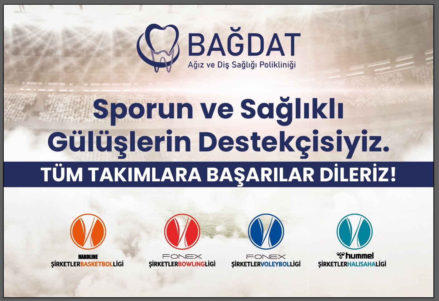 SPORUN VE SAĞLIKLI GÜLÜŞLERİN GÜÇLÜ İŞ BİRLİĞİ!