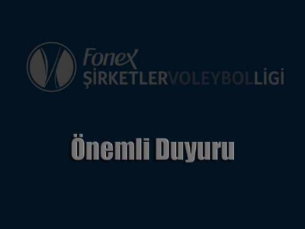 Önemli Duyuru